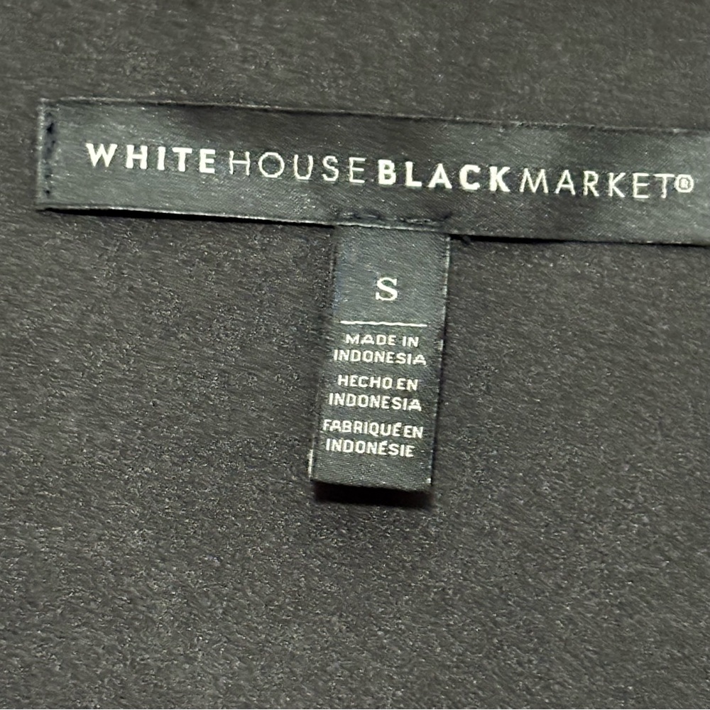 White House Black Market Burgundy and Black Floral Blouse - Picture 2 of 7